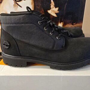 Mens Timberland Heritage Premium Mid Lace Chukka Boot Size 11 BLACK US NEW